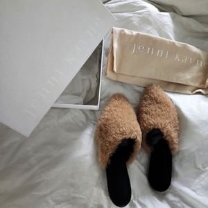 Size 38 (US size 7) shearling mules